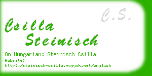 csilla steinisch business card